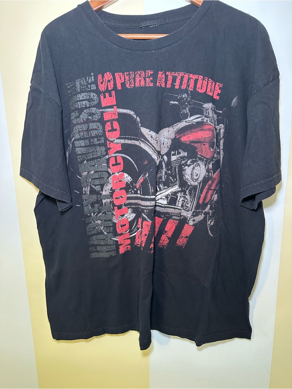 Vintage Harley Davidson Shirt 2XL Black Aruba Oranjestad Pure Attitude Graphic